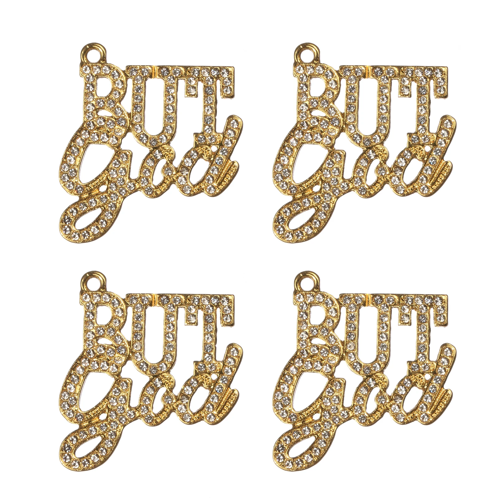 10 stücke aber Gott Strass Brief Charms fit für Armband DIY Schmuck machen LTC0369-LTC0372