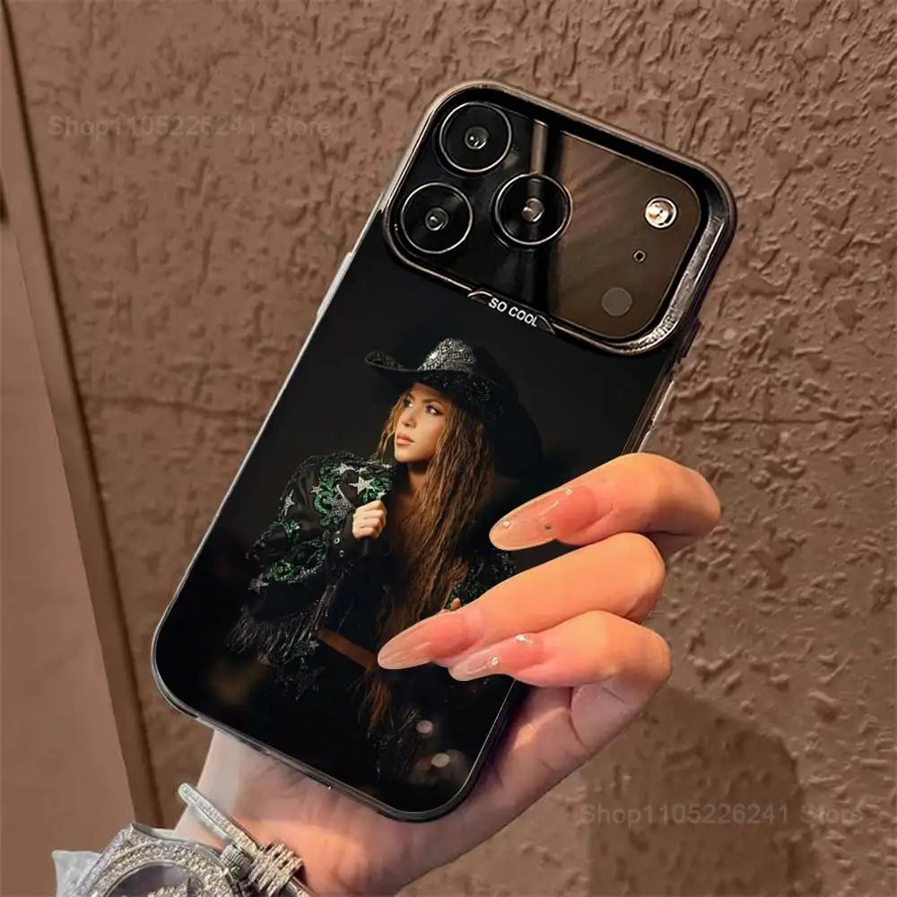 Cool S-ShaKiras Singer Phone para iPhone 14,17,13,12,11,16,15,Mini,Pro,SE,XS,MAX,funda de silicona negra mate