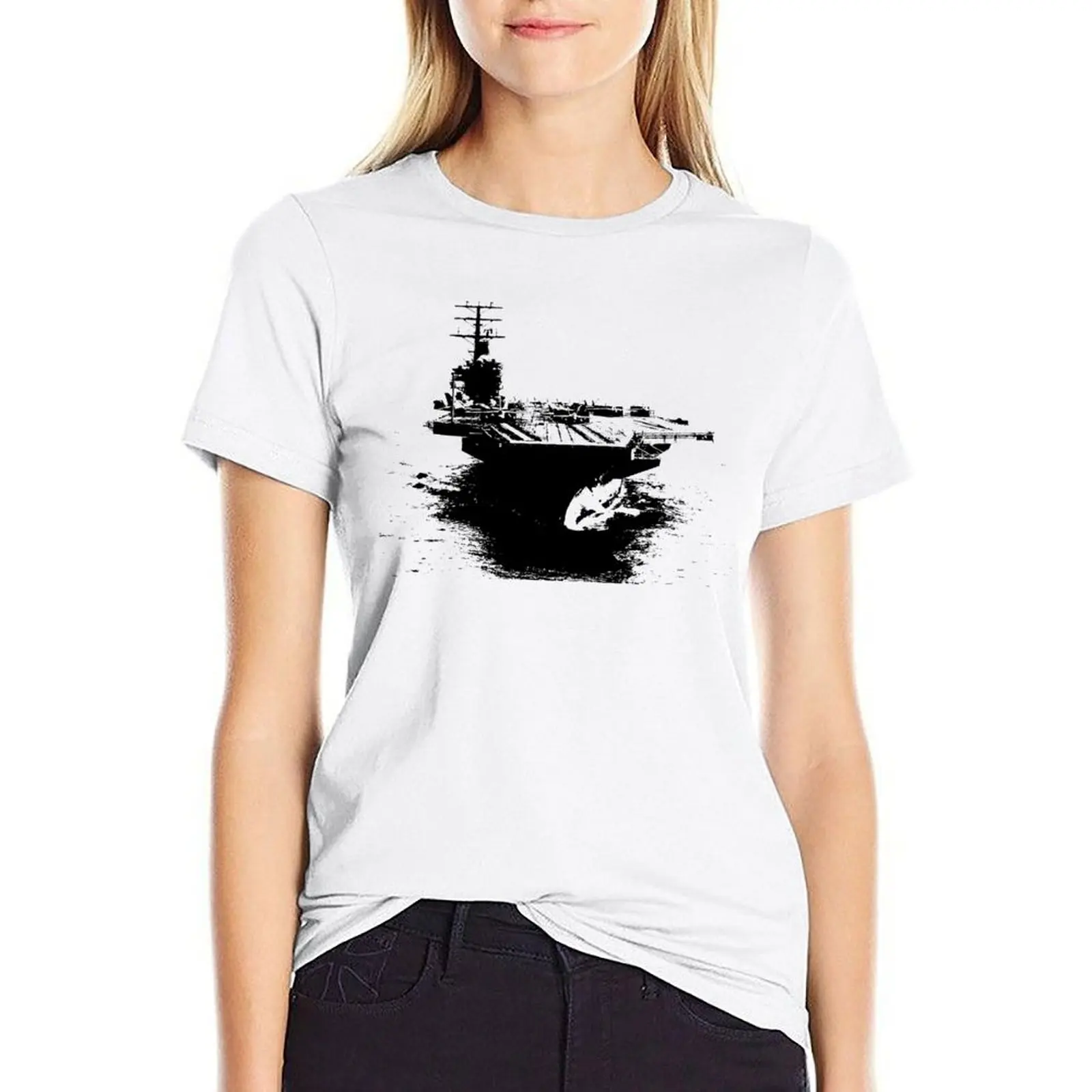 

Aircraft Carrier T-shirt vintage clothes Aesthetic clothing clothes for woman