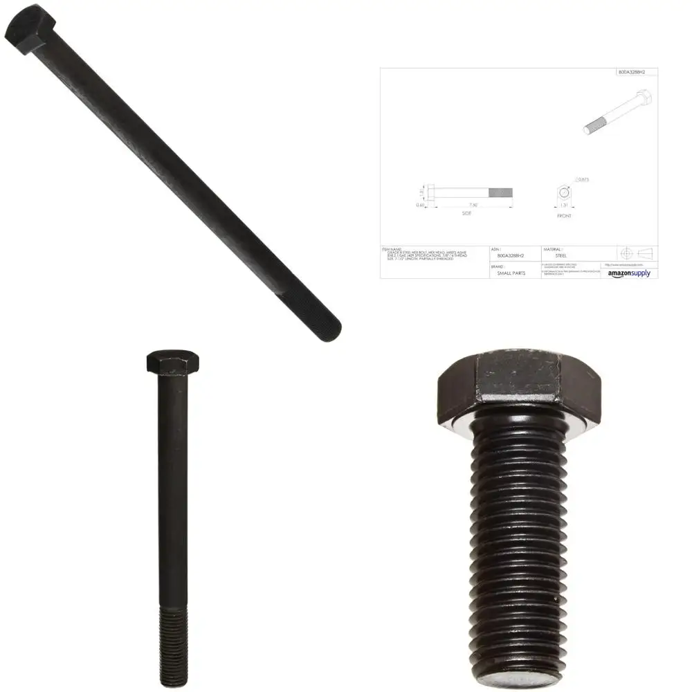 

Стальной шестигранный болт класса 8, простая отделка, шестигранная головка, внешний шестигранный привод, совместимость ASME B18.2.1/SAE J429, длина 11, частичная резьба