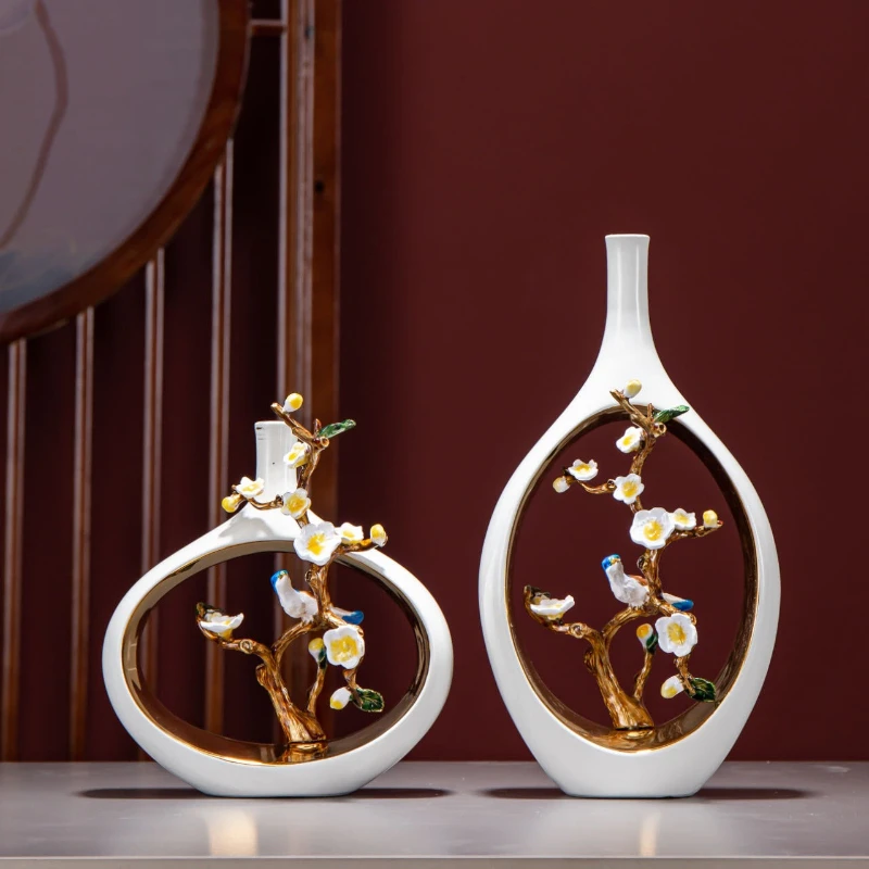 

Ceramic vase ornament, high-end atmosphere, living room entrance decoration