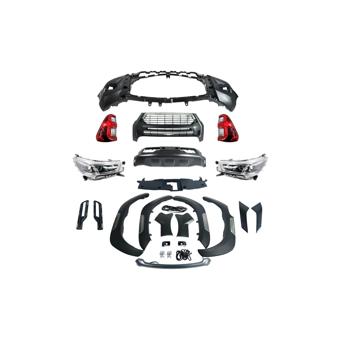 

Обвесы пикапа для Toyota Hilux Revo 2015, обновление Rocco 2020, комплекты кузова, защита бампера