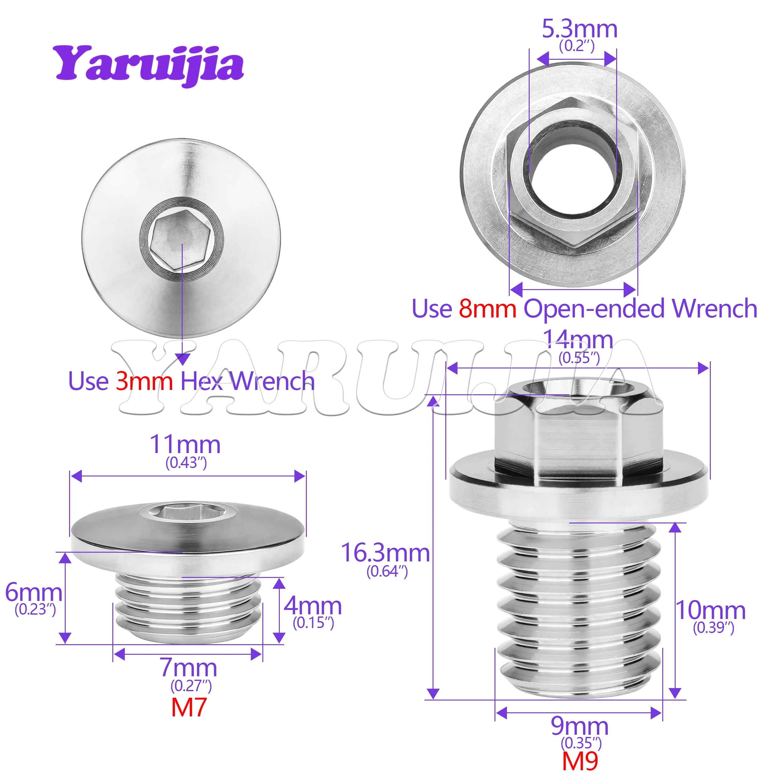 Yaruijia Titanium Bolt Road Bike Schaltung Bleed /Hose Locking Screw For SHIMANO R7020 R8020 R8070 R8170 R9170 Cycling Parts