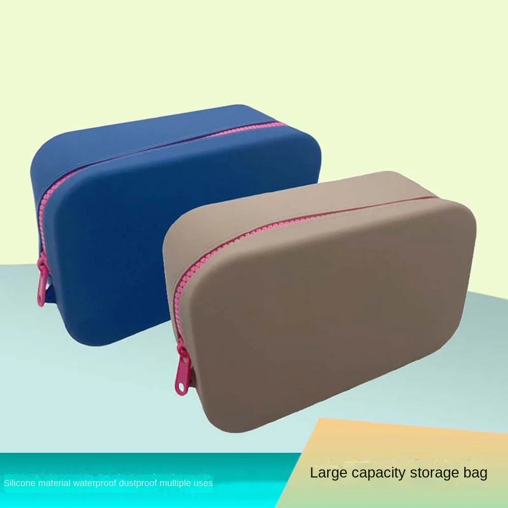 

ID Credit Card Holder Silicone Storage Bag Zipper Pouch Large Capacity Silicone Coin Purse Lipstick Bags Travel Organizer