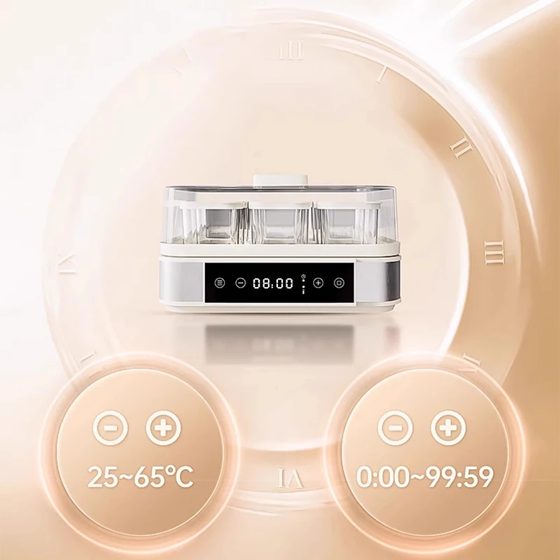 ماكينة زبادي محلية الصنع، ماكينة ناتو منزلية صغيرة أوتوماتيكية بالكامل متعددة الوظائف لتقسيم الأكواب، ماكينة نبيذ الأرز، تخمير