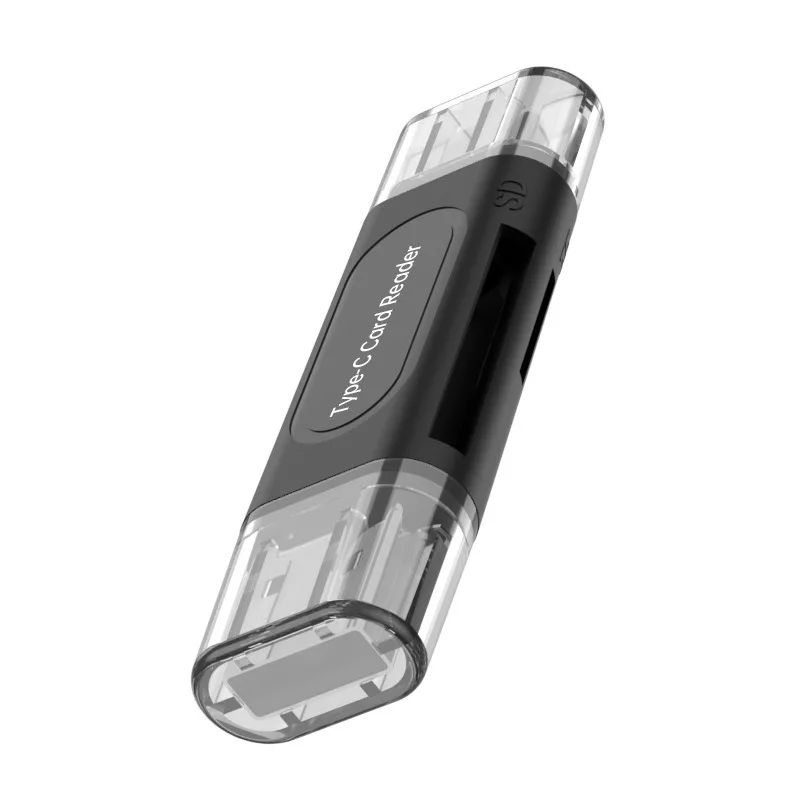 قارئ بطاقات USB 2.0 صغير عالي السرعة 4 في 1 الأكثر مبيعًا، محول OTG للهواتف المحمولة