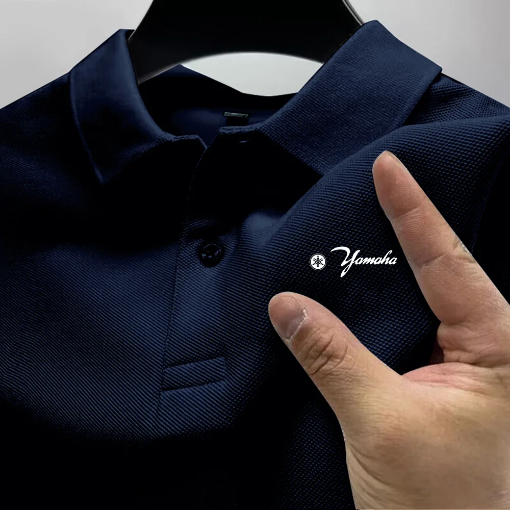 New Yamaha fashionable and popular short-sleeved high-end printed POLO shirt, summer new style men's lapel T-shirt