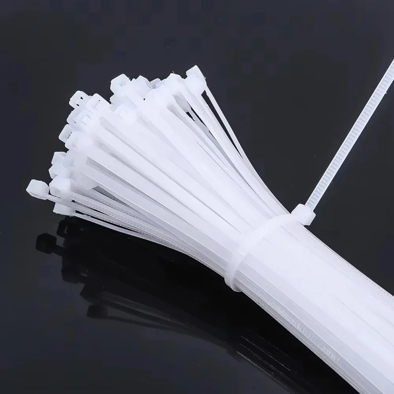 100Pcs Nylon Cable Ties Adjustable Self-locking Cord Ties Straps Fastening Loop Reusable Plastic Wire Ties For Home Office