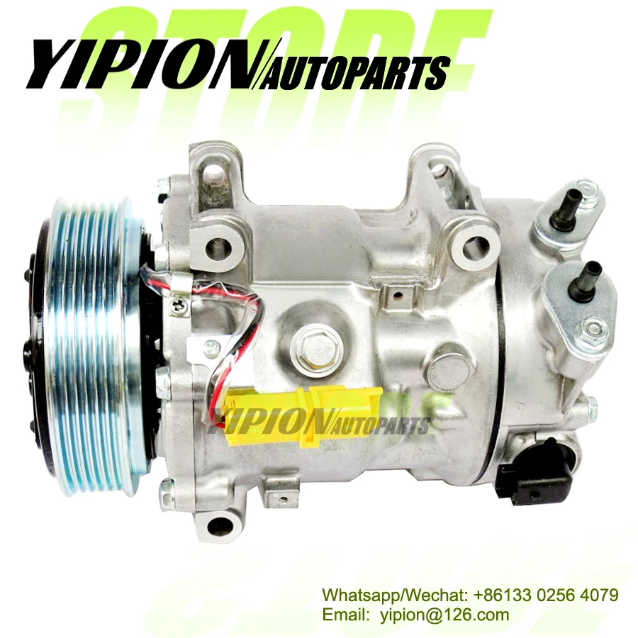 SD7c16 Air Cond AC Compressor for Peugeot 207 208 308 3008 508 5008 Citroen C3 C4 C5 9800839580 9800840180 9819711680 9822826880