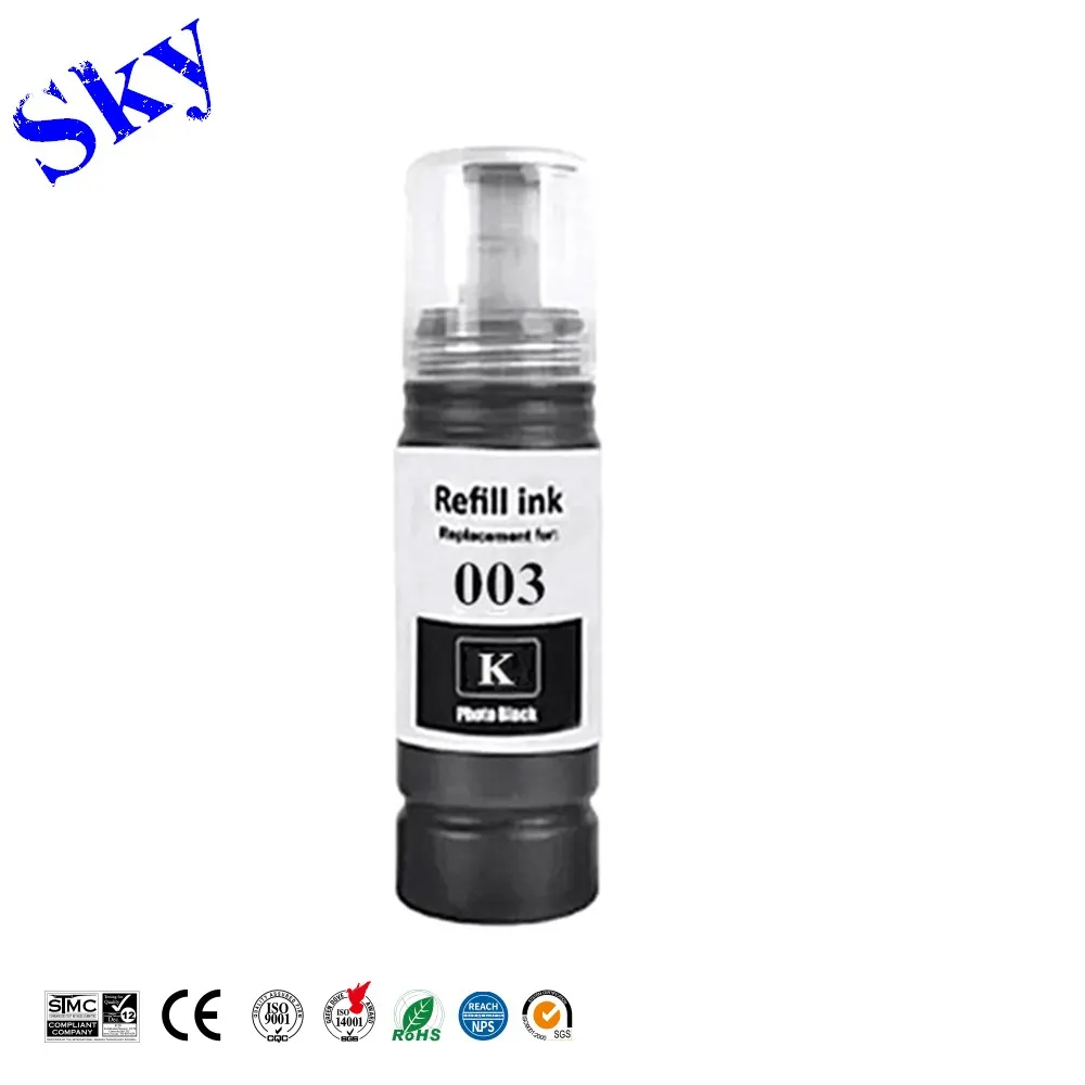 SKY 003 Premium Ink , 003 C13T Compatible Ink For Epson L1110 L1250 L3100 L3150 L3200 L3250 L3550 L3560 L5190 L5590 L11050 etc