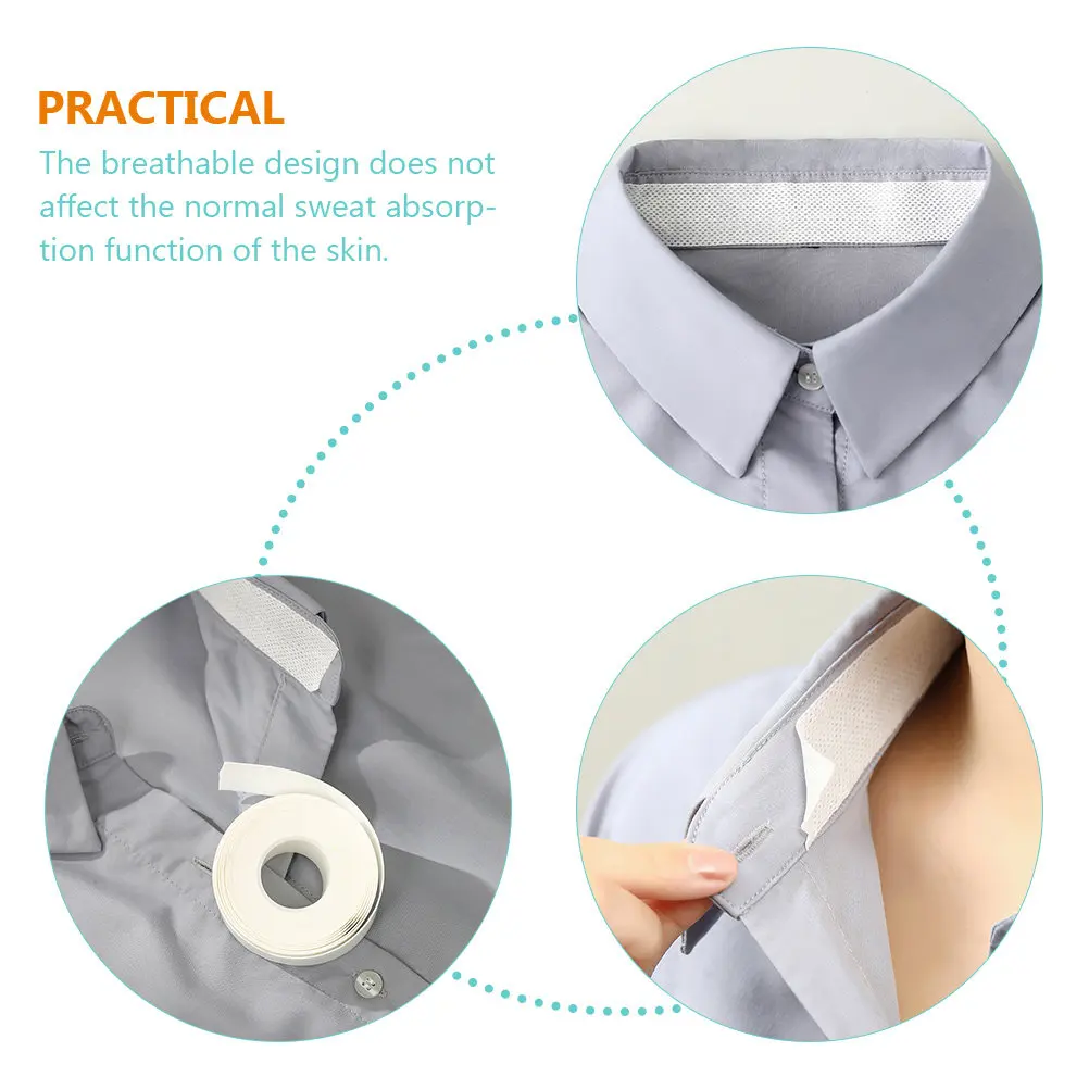 Sweat Protector Collar Accessory Sticky Absorption Pad Breathable Design Easy to Use and Reliable Collar Absorption Pad