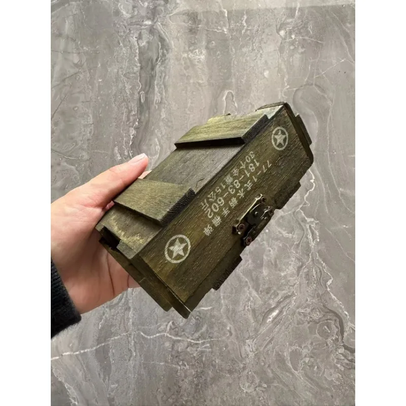 Boîte à munitions en bois de style militaire de la seconde guerre mondiale, étui à armes, modèle pour figurines d'action de 12 pouces, accessoires jouets, échelle 1/6