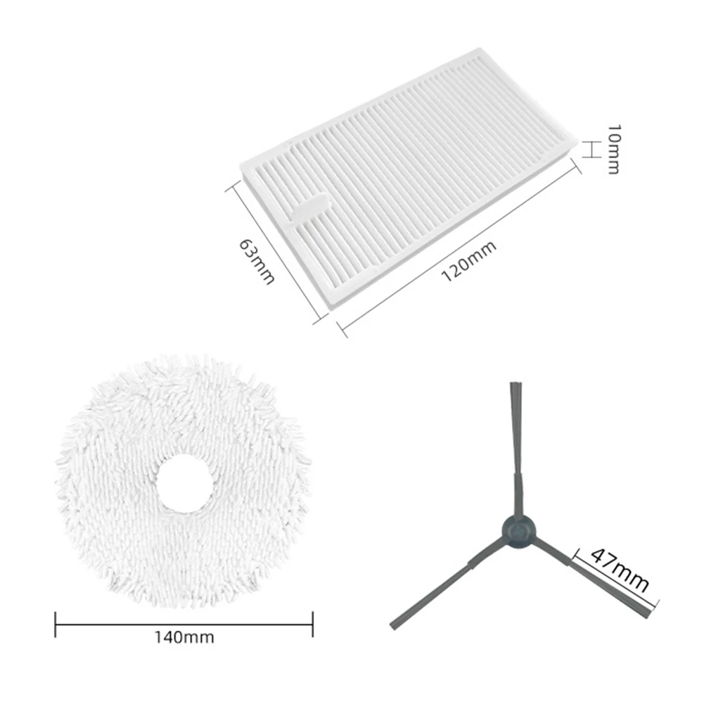 Zijborstel Filter Dweil Set Voor P8 Robot Stofzuiger Onderdelen Huishoudelijke Schoonmaak Gereedschap Accessoires