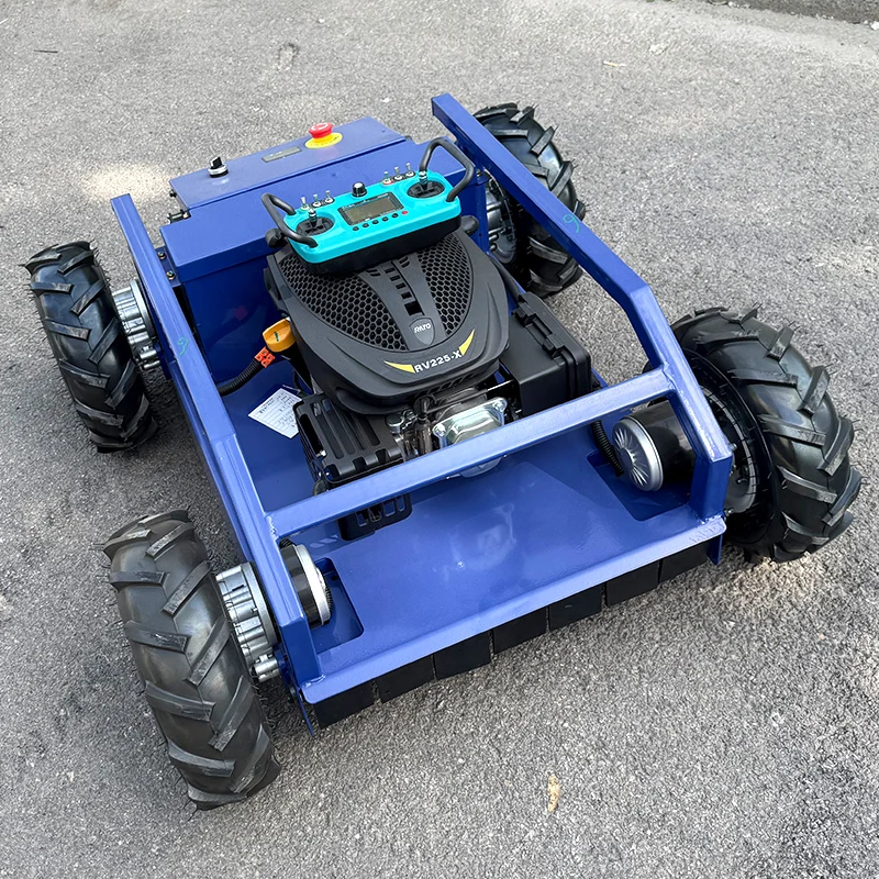 Mesin Pemotong Rumput Remote Control Versi Upgrade yang Disesuaikan Mesin Pemotong Rumput Robot Mini Mesin Pemotong Rumput