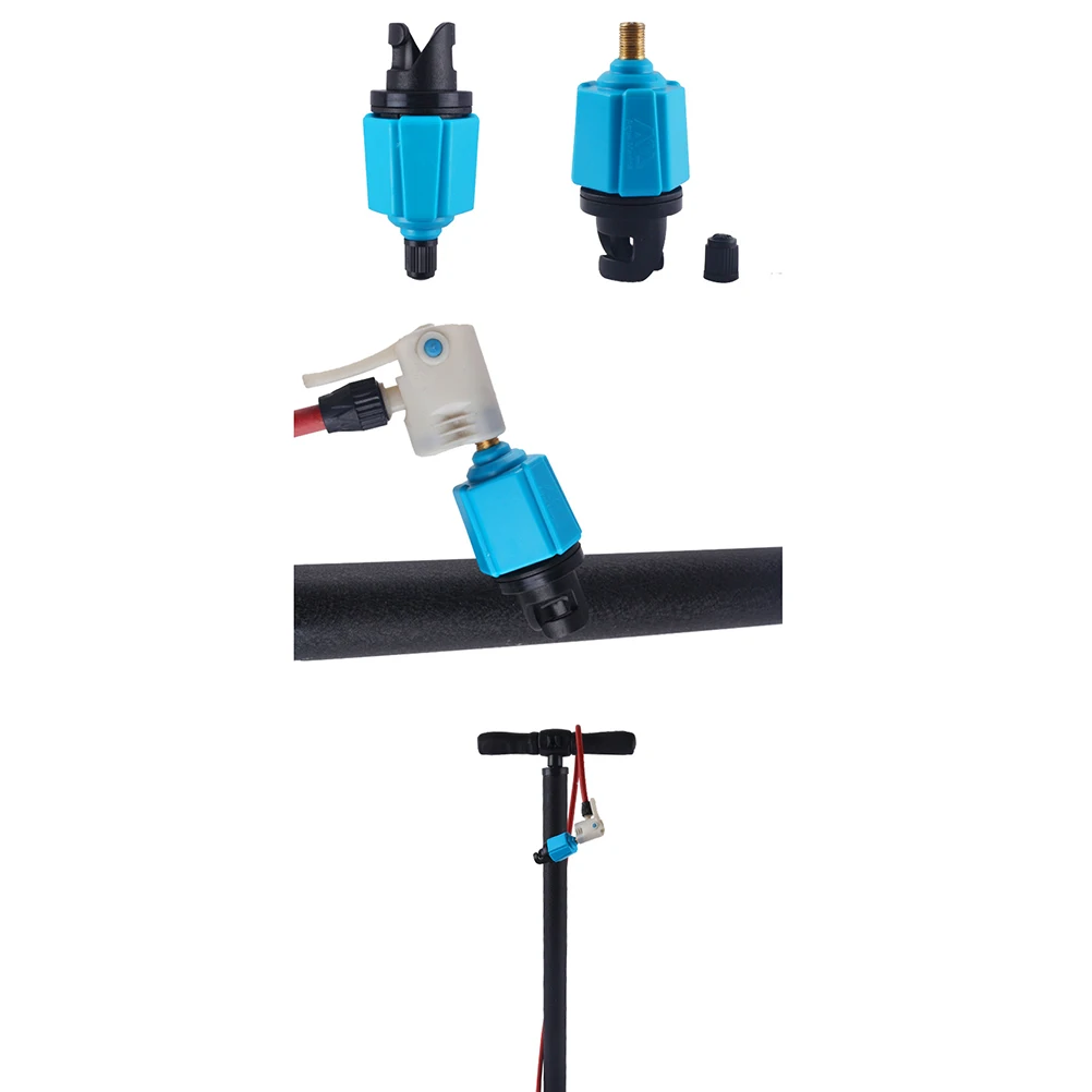 

1pcs Kayak Pump Adapter Valve For Inflatable Paddle Board Pump Adapter Car Air Compressor Portable Use Blue Black
