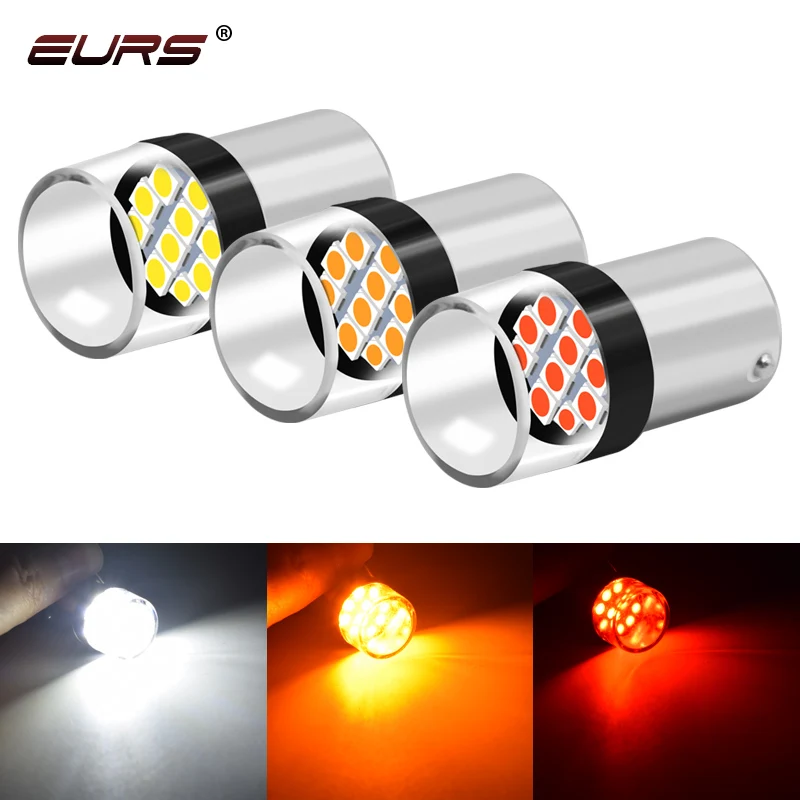 2PCS P21W 1156 BA15S BAU15S 1157 BAY15D P21/5W Car Led Turn Signal Lights Car Tail Brake Bulbs R5W R10W Auto Backup Reverse Lamp