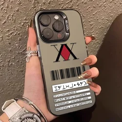 Japanese Hunter X Hunters Matte Hard Case for iPhone 15 16 14 13 12 11 Pro Max XS X XR 8 7 Plus SE 2020 Shockproof Plating Cover