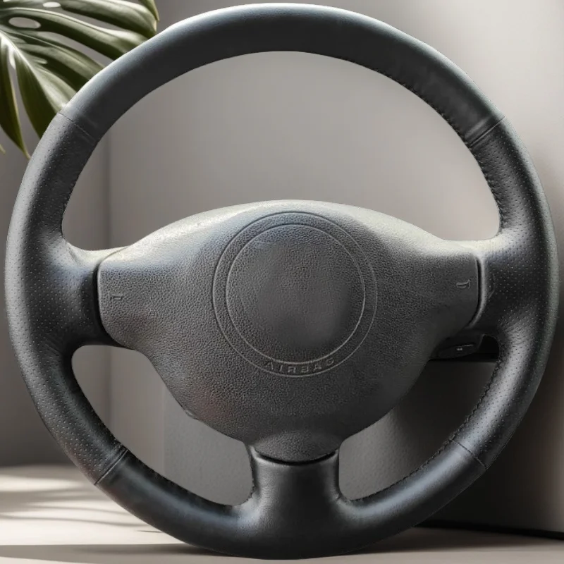 

DIY Black Faux Microfibre Leather Car Steering Wheel Cover For Peugeot 207 2006-2014 Peugeot Expert 2008-2016 Car Accessories