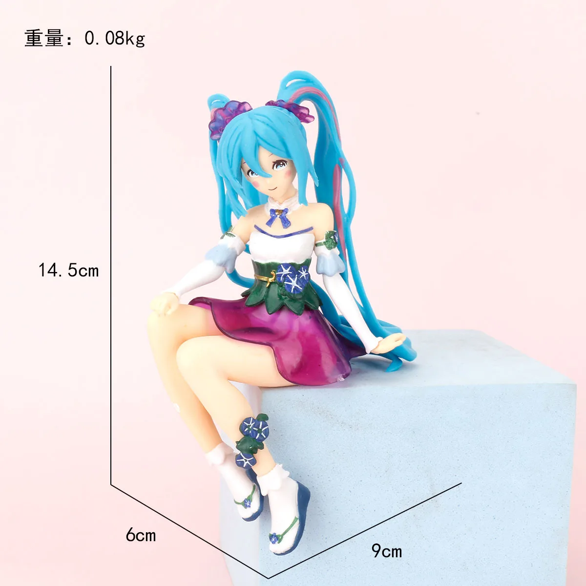 Figurine de dessin animé Hatsune Miku, ornement de fille de beauté mignonne, figurine d'action Kawaii en PVC, décor de salle, modèle de poupée à collectionner, jouet cadeaux