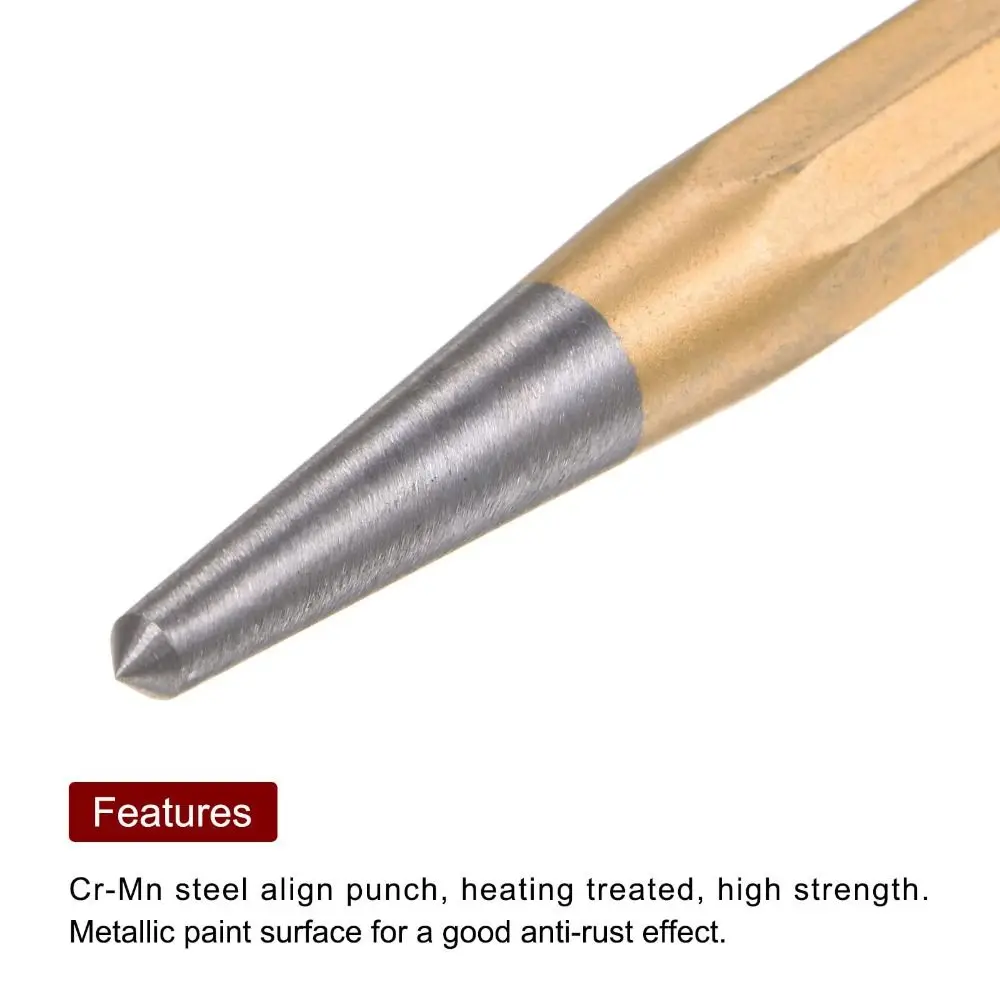 High Hardness Cylindrical Alignment Punch Machinery Maintenance Solid Center Pin Punch Anti-slip Wear-resistant