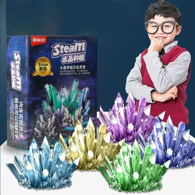 

Magic Crystal Growing Kit Crystal Scientific Experiment Puzzle Educational Stress Relief Toy for Kids