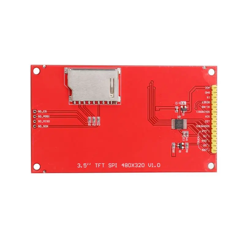 Schermo visualizzazione del modulo seriale LCD TFT SPI da 3,5 pollici 480x320 con pannello a sfioramento