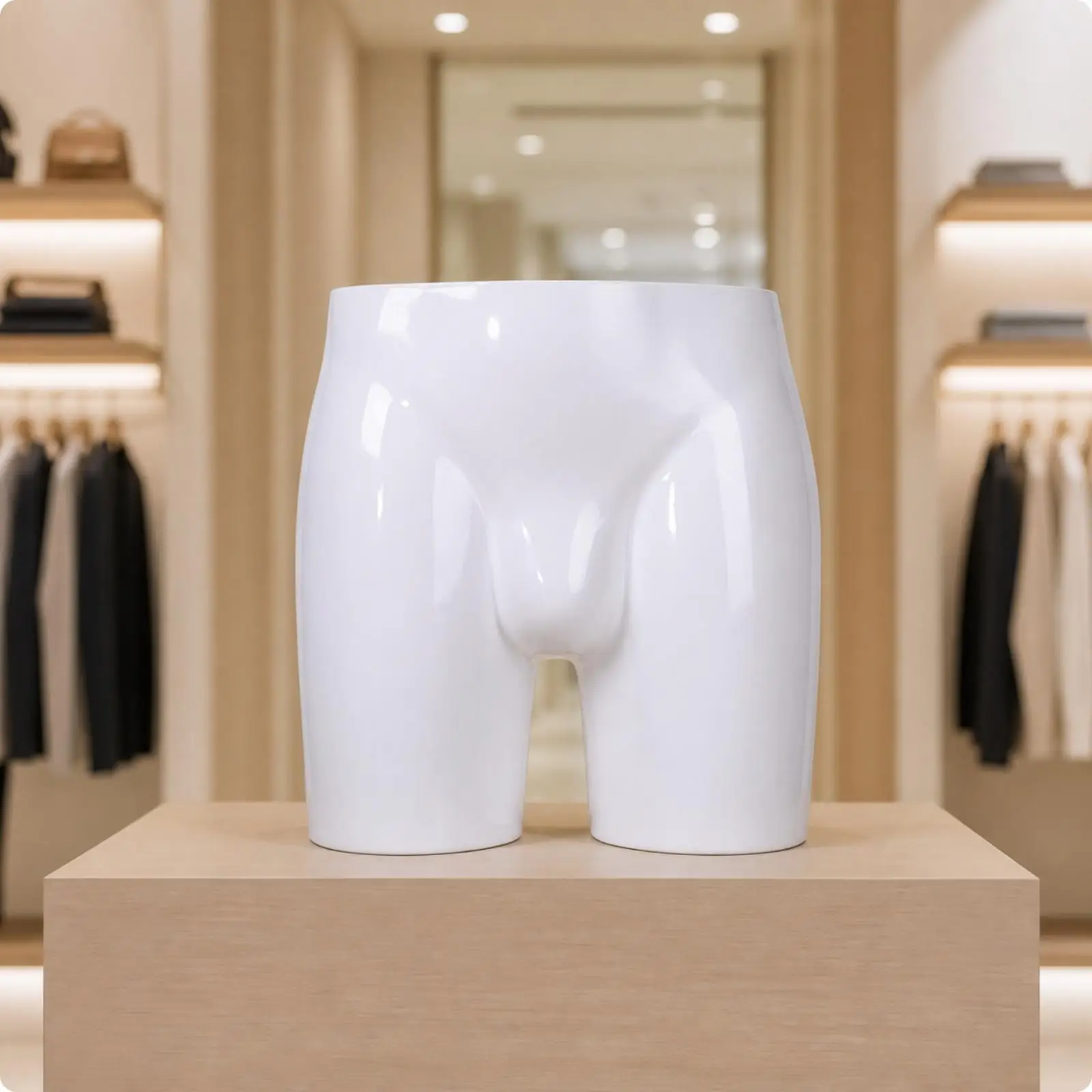 Fiberglass Reinforced Male Lower Torso Mannequin for Product Photography Underwear Pants Showcase
