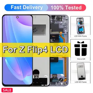 Bilashmart TFT Flip4 Samsung Z Flip 4 SM F721 F721B LCD Display Touch Screen Digitizer Assembly Replacement Samsung Z Flip4 Screen