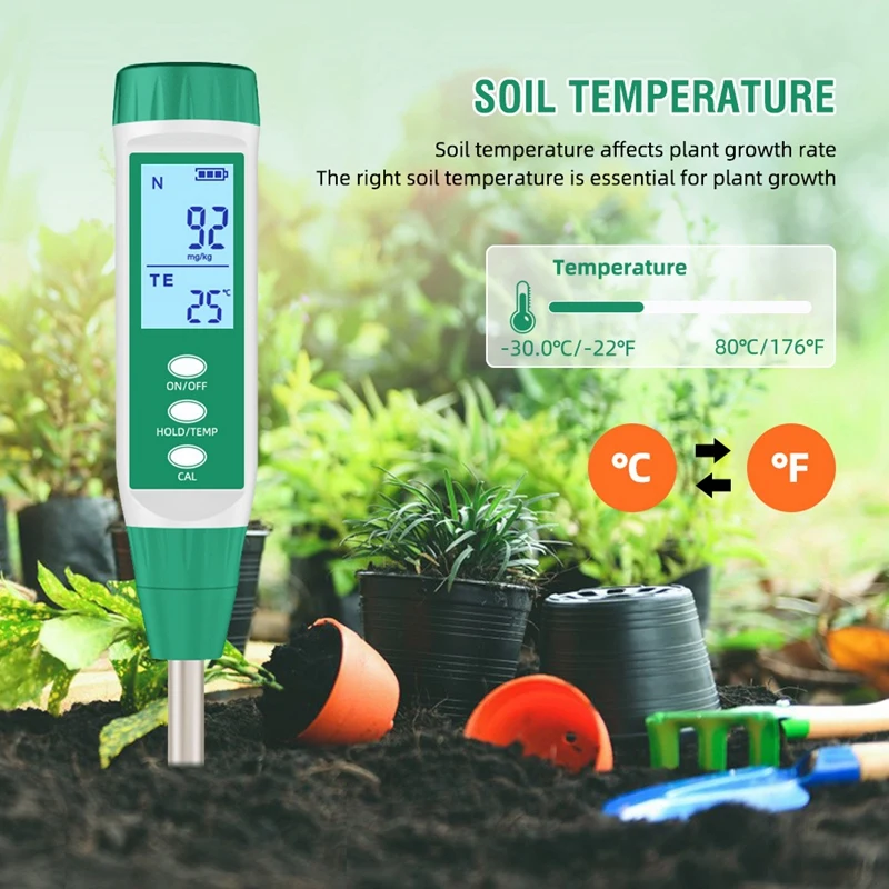 Soil Tester, Fertiliser Tester Analyser For Use In Potting And Planting Farms Gardening