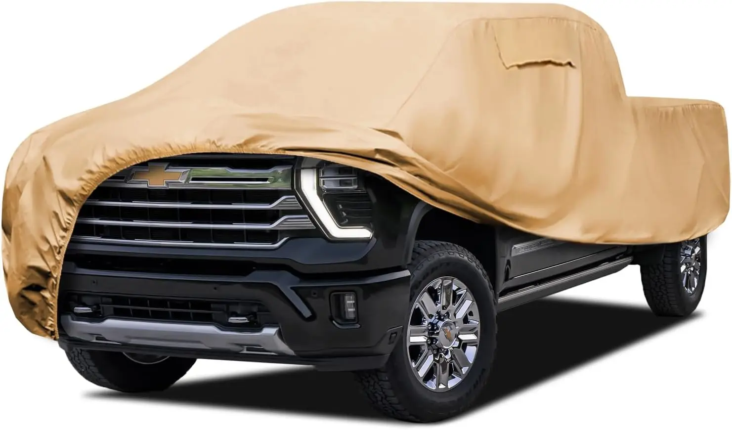 

Custom Fit Outdoor Car Cover for Chevy Silverado, All-Weather Waterproof Windproof UV Protection