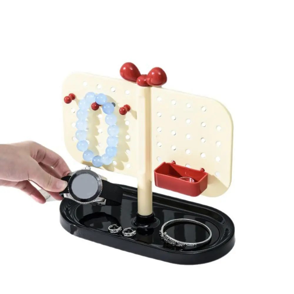 Multifunctional Perforated Board Storage Rack DIY Removable Tray Pegboard Organizer Adjustable Simple Design