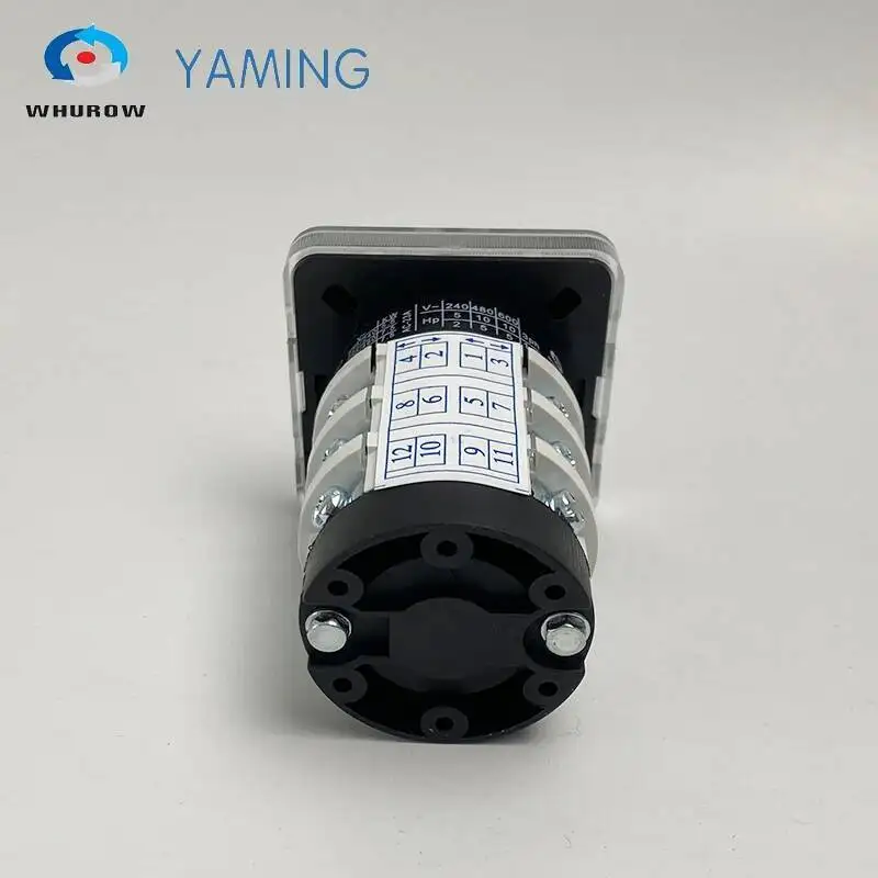 LW31 مفتاح التحول YMZ12-20A الاتصال الفضي 1-4 أقطاب دائرة التحكم في الطاقة Interuptor ON-OFF متعدد المواقف