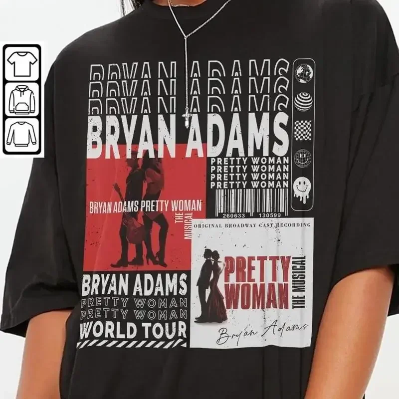 Vintage Bryan Adams Album T Shirt Full Sizes S 5Xl Multicolor