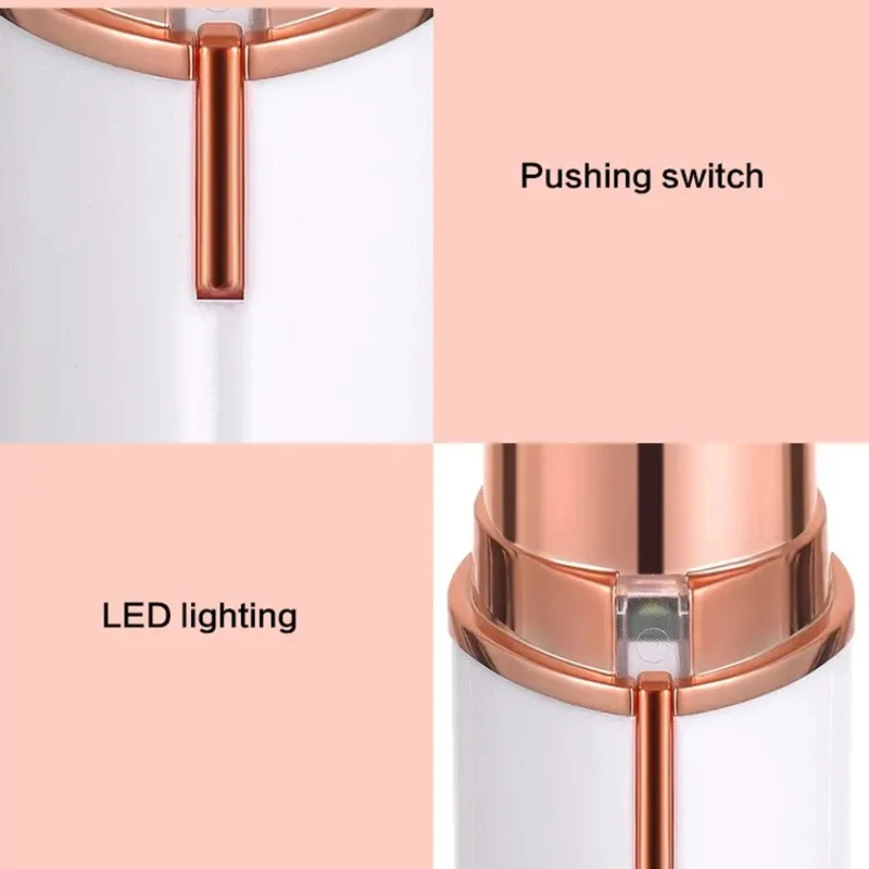 Mini recortador de cejas eléctrico para rostro para mujer, recortador de Bikini, afeitadora indolora, máquina automática para afeitar y la belleza del vello de la nariz