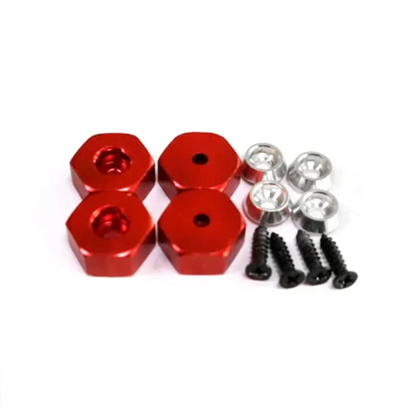 4PCS 5mm to 12mm Metal Combiner Wheel Hub Hex Adapter for WPL D12 C24 C34 B24 B36 MN D90 D99 RC Car Upgrade Parts