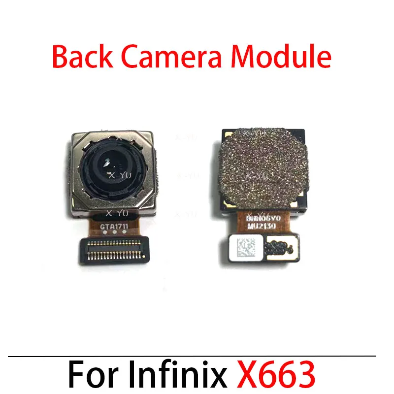 

For Infinix Note 11 12 X663 X663B X663C X663D Rear Back Big Front Camera Module Flex Cable Repair Parts