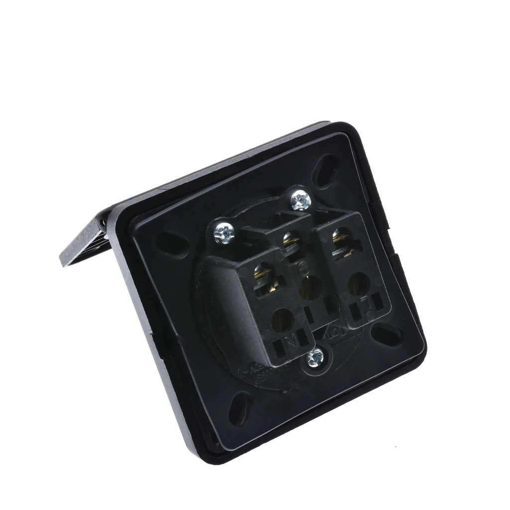 Brazil  Waterproof Dustproof Industrial Socket 10A/20A 250V IP44 AC Power Socket Power Connector Plug Electrical Socket