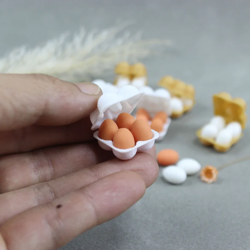 Dolls Accessories Doll Photography Props Miniature 1:12 Scale Model Life Scene Egg Preservation Box Egg Tray Exquisite Present