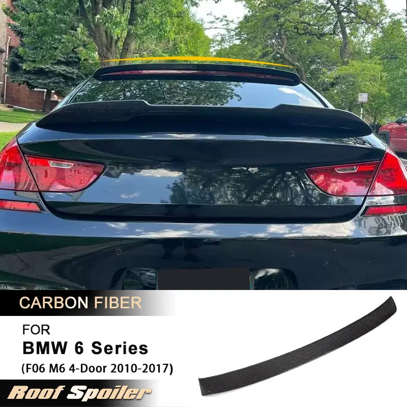 

Car Rear Roof Spoiler Wings for BMW 6 Series F06 M6 4-Door 2010-2017 Racing Rear Spoiler Window Wing Lip Carbon Fiber FRP