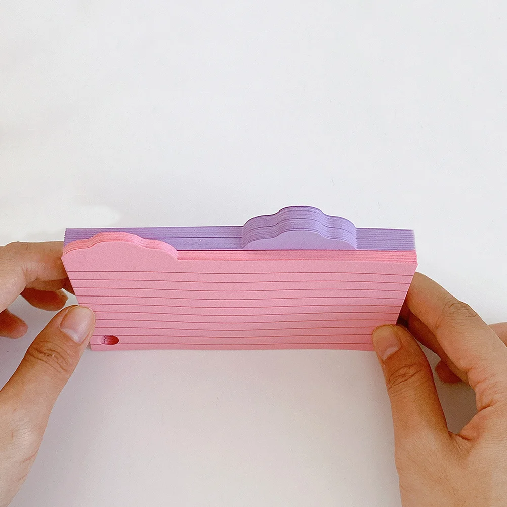 

125 Sheets Cloud Index Memo Reminder Book Smooth Writing Paper for Study Notes Task Management Note Cards