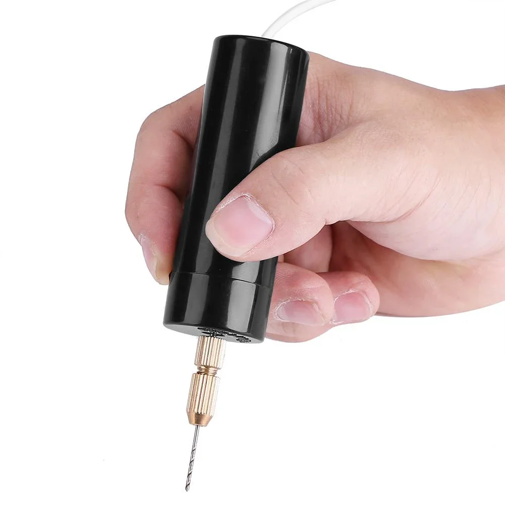 DIY 5V 10W Portable Mini Small Electric Drills Handheld Micro Drill USB Puncher 8500rpm For Jewelry Pearl Resin Grinding Tool