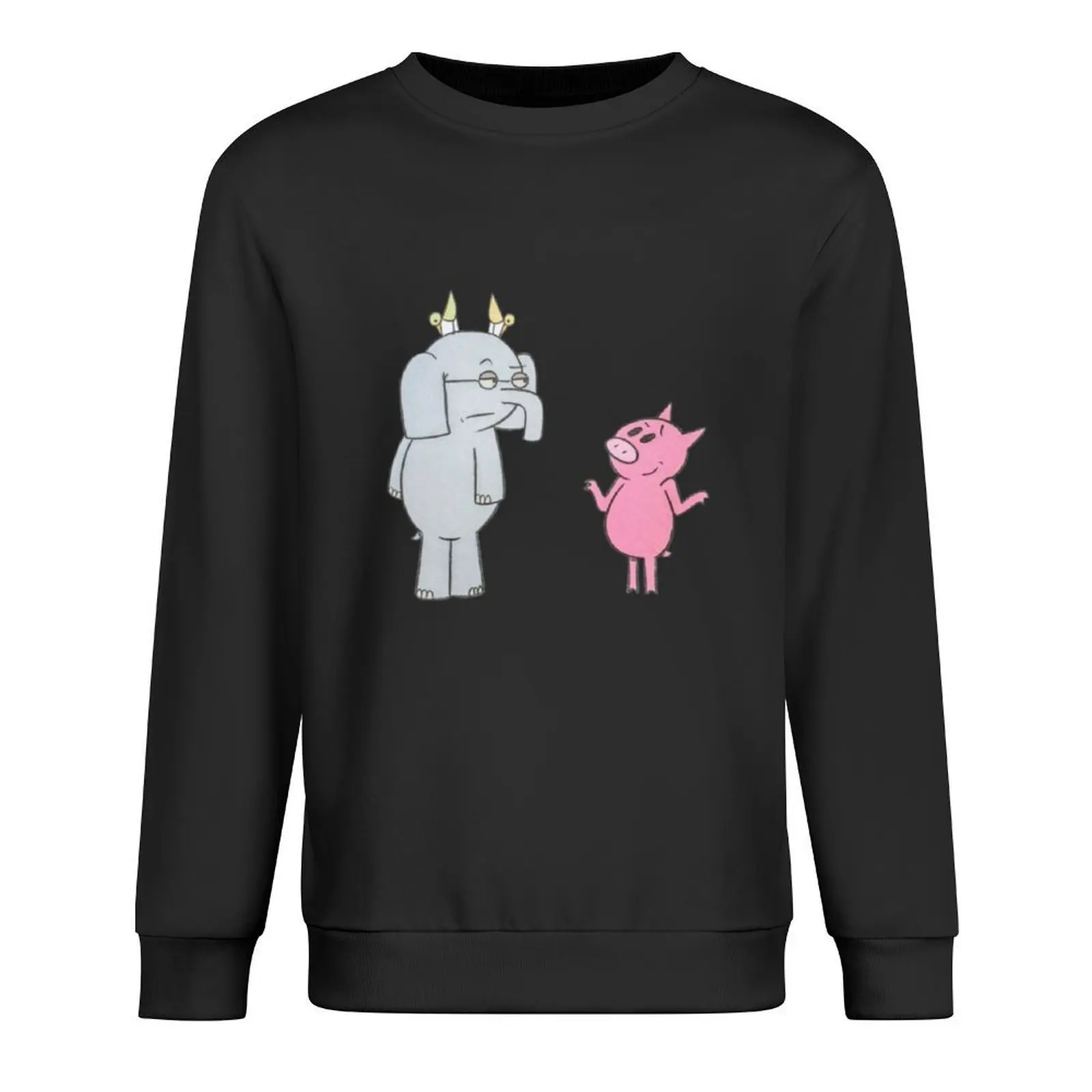 

Elephant and Piggie - Gerald and Piggie 3 Pullover autumn new products men's sweat-shirt set men clothing sports sweatshirt man