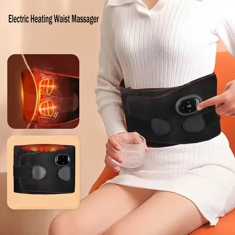 

Electric Heating Waist Massager, Portable Graphene Lumbar Heating Belt, Multi-gear Adjustment Heat Massage Waist Brace