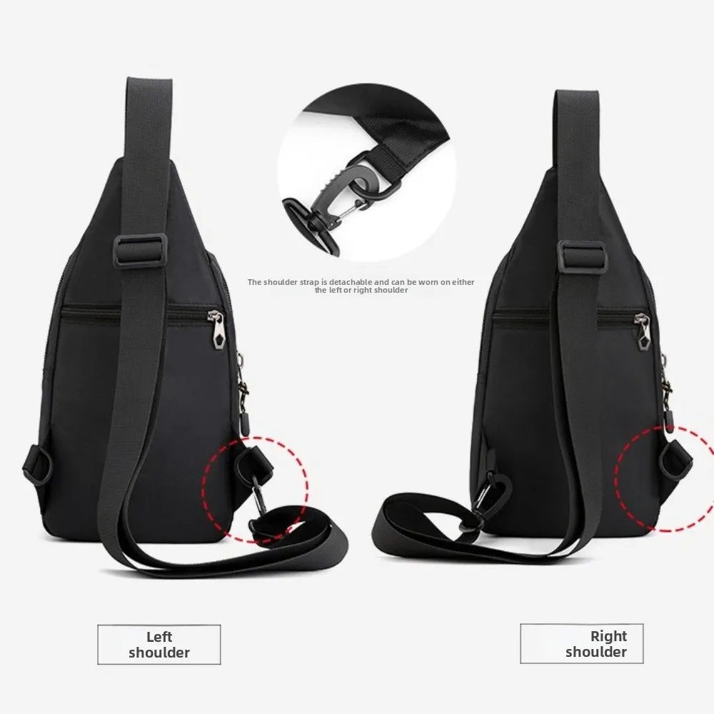 

Модная многофункциональная мужская сумка через плечо, большая вместительная спортивная нагрудная сумка для отдыха, водонепроницаемая нейлоновая сумка на ремне, уличная сумка