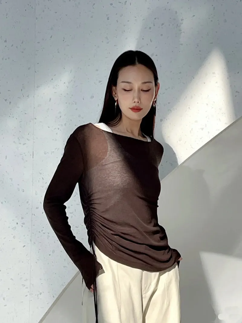 

Ultra Comfortable Long Pile Sisal Cotton Base irt Dstring Design Casual Sle Soft Knitted Top Ci Walk Suitable