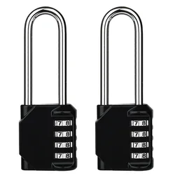 Zinc Alloy Full Body Metal Long Beam Code Lock Paint Process Large 4-digit Gym Locker Toolbox Door Code Padlock Cabinet Lock