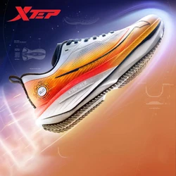 Xtep Integrally Formed 2.0/1.0 Men Running Shoes 2024 Autumn Comfortable Stability Cushion Rebound Racing Sneakers 876319110073