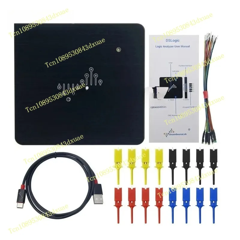 DSLogic U2Basic/Plus 16CH Logic Analyzer - USB 2.0 Interface 100MHz Sampling Rate 64Mbits Hardware Memory for Debugging