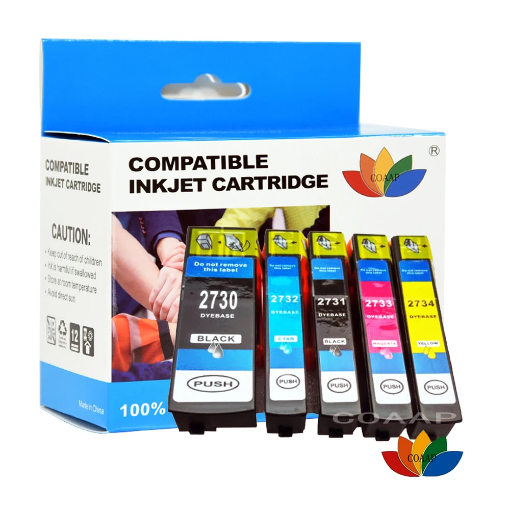 

5pk 273XL T2730 Ink Cartridge for Compatible Epson T2730 T2731 T2732 T2733 T2734 XP520 XP600 XP610 XP620 XP700 XP800 XP810 XP820