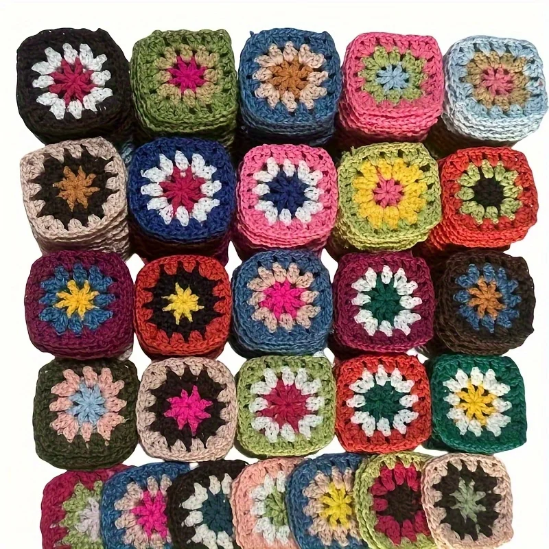 

10Pcs Handmade Hand Crochet Coasters 9-10cm Cup Mat Decorative Placemats Set Photo Props Random Color